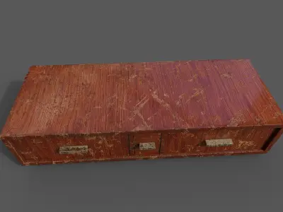 Old Modern Furniture 3D Model Terror Low-poly 3D model 17