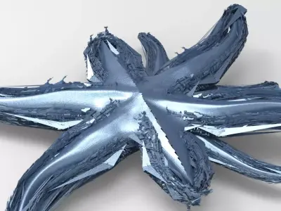 Starfish Sci fi pathway flooring  3D model