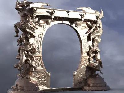 Dantes Inferno Archway 1 3D model