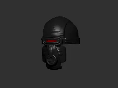 helmet high poly sculpt 3d printable  3D model 165