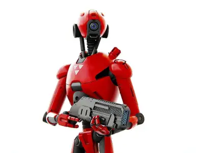 BATTLE DROID X-5000   RIGGED 3D model