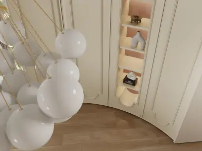 Bedroom interior scenes 3D model 49