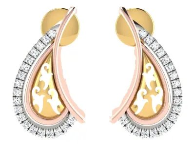 Women Pendant Earring Sets 3dm STL OBJ FBX Renders Details 3D print model get