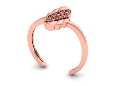 Solitaire Wedding Engagement Women Adjustable  Rings 3D print model buy