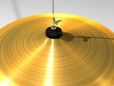 Drum Set tube with telescope 3D model