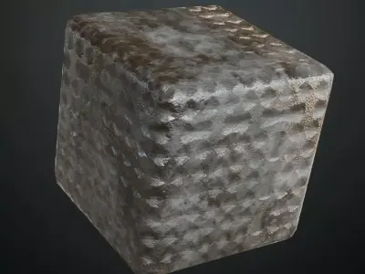 Diamond Metal Plate PBR Seamless Texture