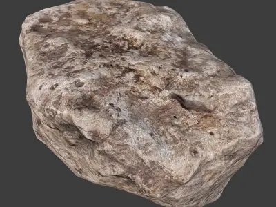 Cinder Debris Low-poly 3D model