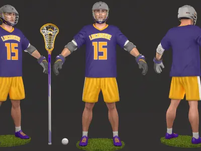  Lacrosse Players 