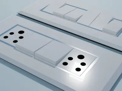 Switches set of dominoes 3D model