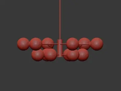 Karrington Chandelier 3D model buy