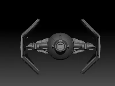 Tie Interceptor 6 inch Scale Vehicle Star Fighter 3D print model