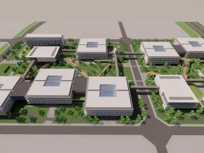 Modern City Block -A31 3D model