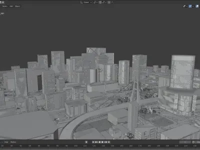 LifeCity Small Version Low-poly 3D model