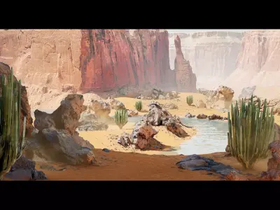 Unreal Desert  3D model