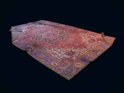 Antique Rug Low-poly 3D model