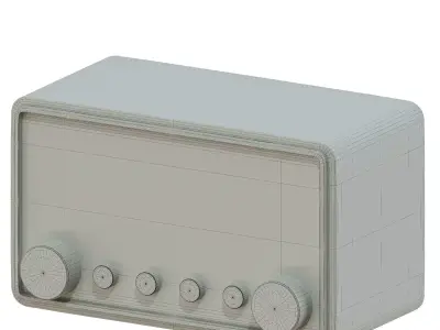 radio 8 3D model