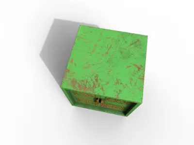 Old Modern Furniture 3D Model Terror Low-poly 3D model 14