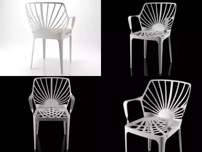 Sunrise armchair 3D model