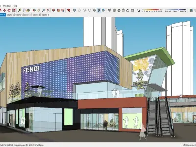 Sketchup Shopping Center 163 3D model