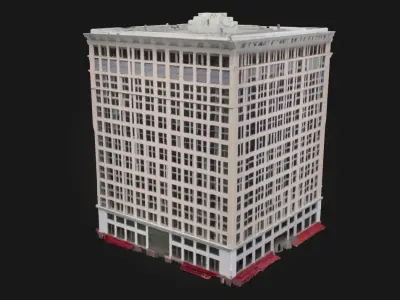 Urban Tower Model Modern HighRise Building 3D model