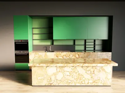 120-Kitchen12 matte 10 3D model