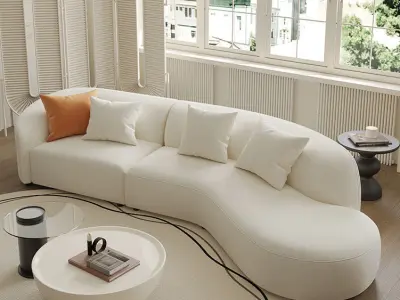 French residential indoor 3 d model 3D model purchase
