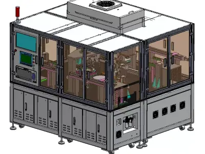 Chip AOI visual inspection machine 3D model