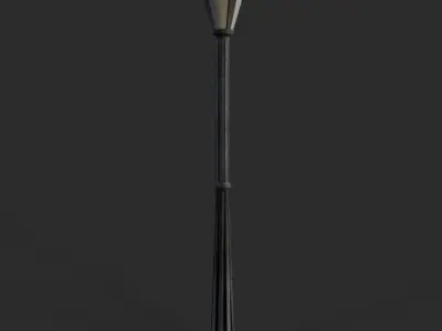 Lamp Post 1 Low-poly 3D model