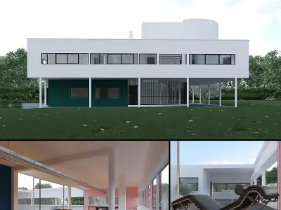 Villa Savoye 3D model