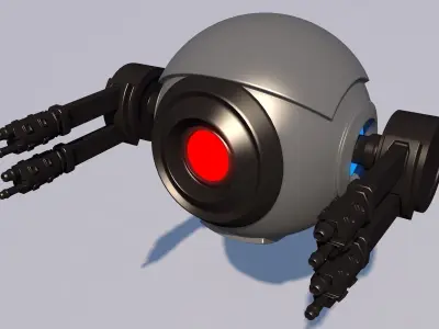 Sci fi drone 3D model UV Mapped