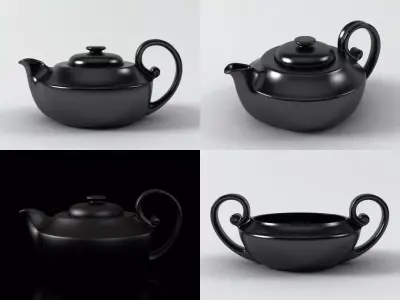 Storia set of bowls with handles 3D model