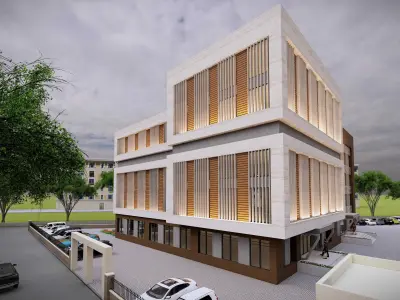 Public Building 3D model 4