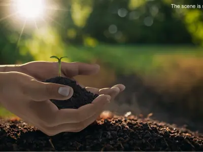  Seedling and Soil 
