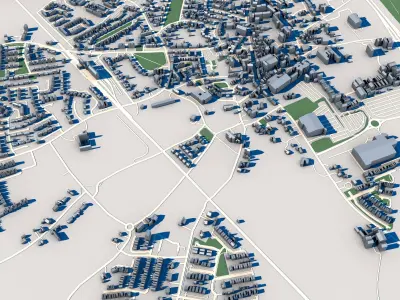 Kildare City Ireland 3D model