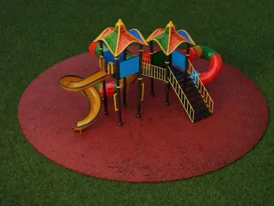 used childrens playground 3D model