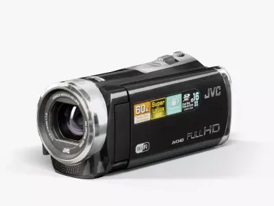 JVC EX355BUS camcorder Low-poly 3D model