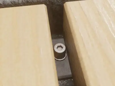 Street Bench 10 Version 1 Low-poly 3D model