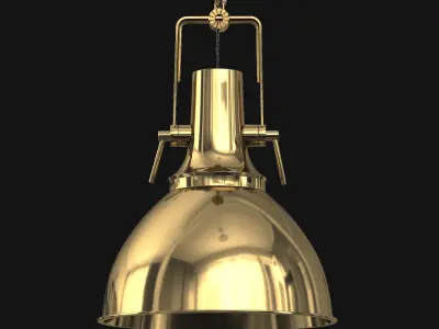Vintage Nautical Pendant 3D model