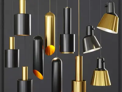 Pendant set 021 3D model