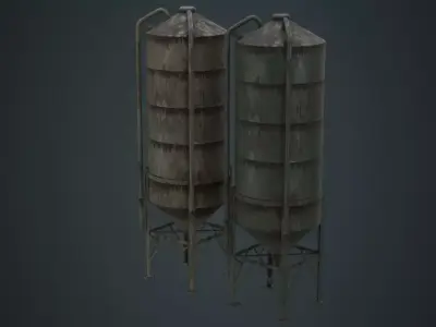 Silo 2C Low-poly 3D model