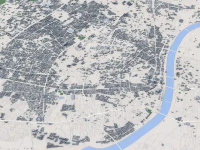 Ahmedabad City India 3D model