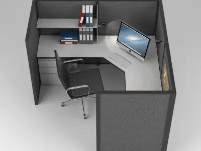 Office Cubicle 3D model