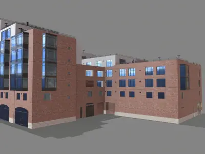 8 Mission Street Building San Francisco Low-poly 3D model