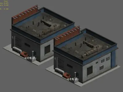 Future World - Business District 01 3D model