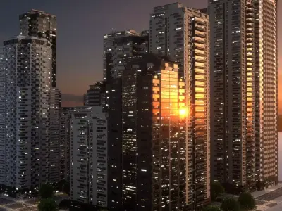City Block Type B03 3D model