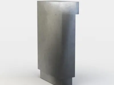 Ticket machine Low-poly 3D model