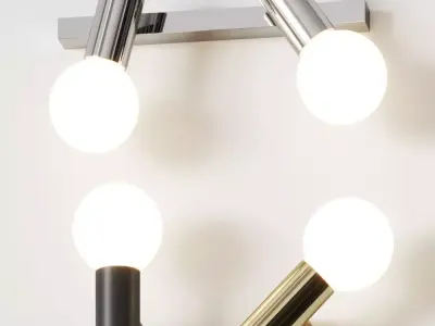 Leds C4 Mist and Mist Double Wall Lamps 3D model