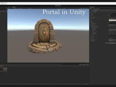 Teleport in the Desert of the Sands of Time for Unreal and Unity Low-poly 3D model