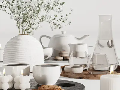 Tableware set 24 3D model