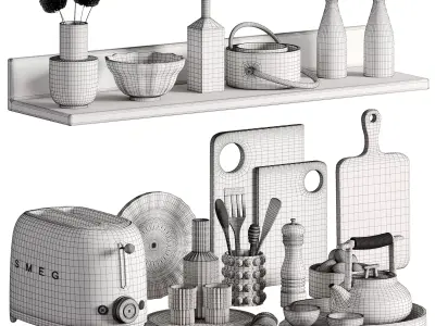 kitchen accessories 010 3D model